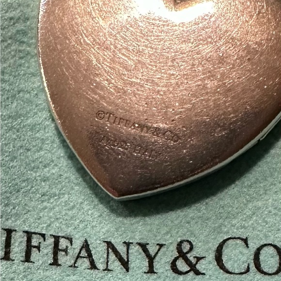 Tiffany & Co Silver Extra Large Heart Pendant Locket For Necklace - Picture 1 of 3